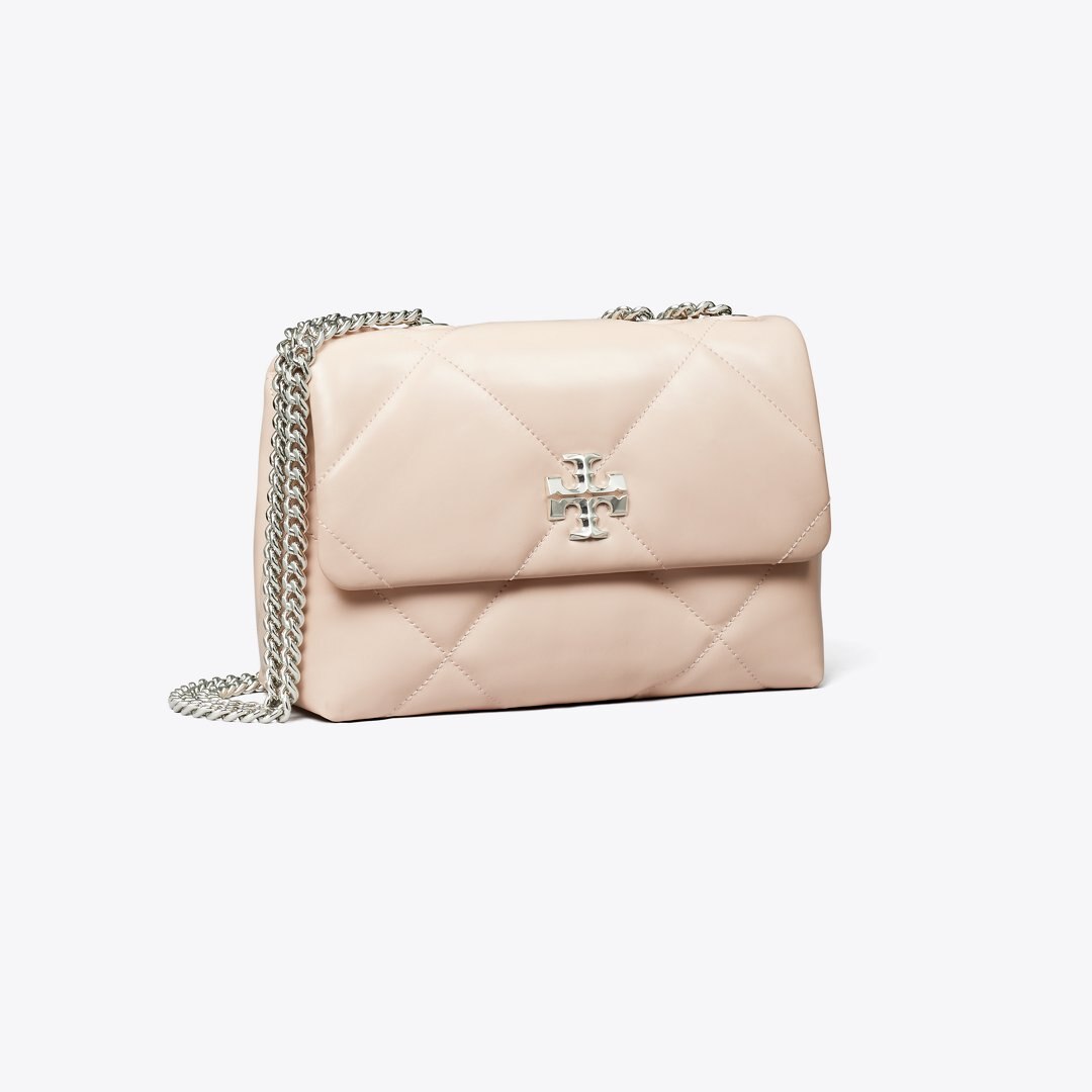 Tory Burch Small Kira Diamond Quilt Shoulder Bag Soft Pink