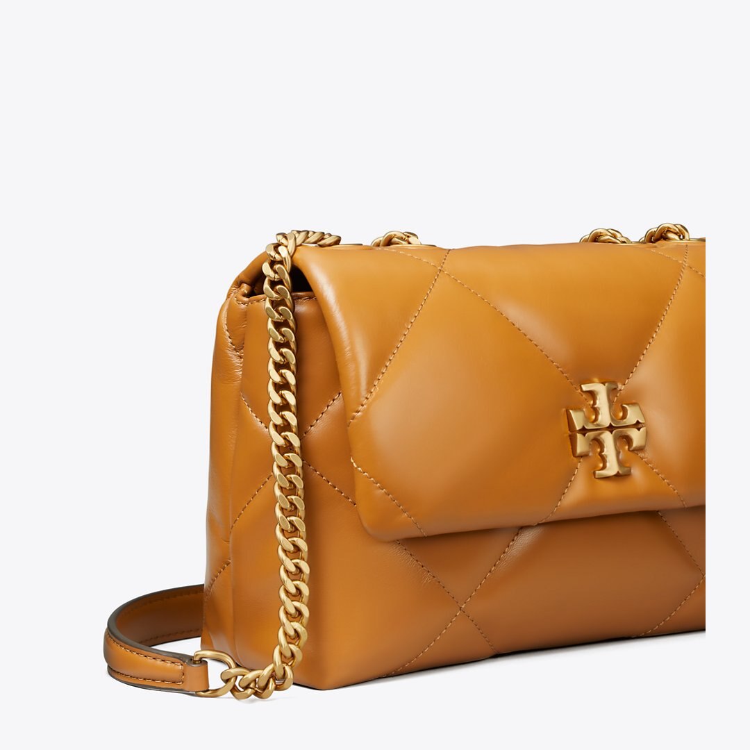 Tory Burch Small Kira Diamond Quilt Shoulder Bag Classic Chestnut