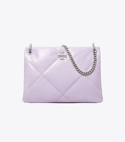 Small Kira Diamond Quilt Shoulder Bag Purple Heather Purple Heather