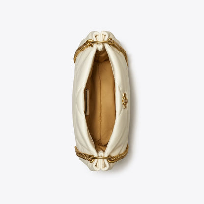 Tory Burch Small Kira Diamond Quilt Shoulder Bag Warm White