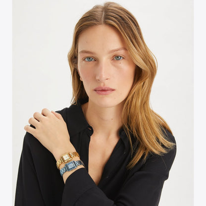 Tory Burch Small Kira Watch IVORY/GOLD