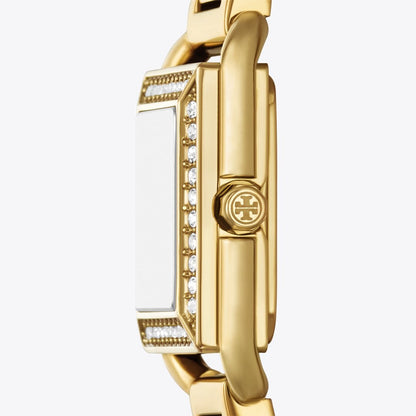 Tory Burch Small Kira Watch IVORY/STONES/GOLD