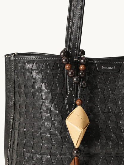 Songmont Small Lattice Tote Onyx