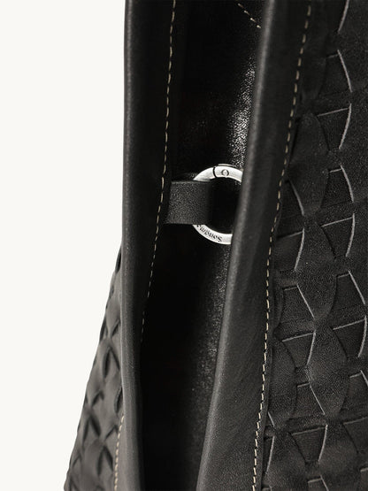Songmont Small Lattice Tote Onyx