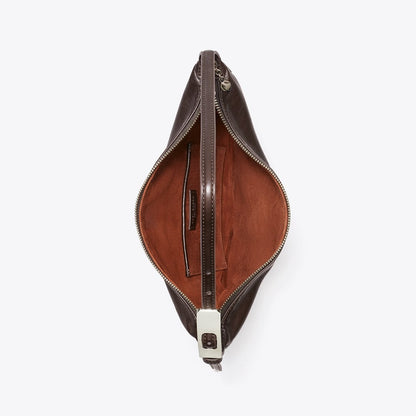 Tory Burch Small Leather Balloon Bag Warm Mahogany