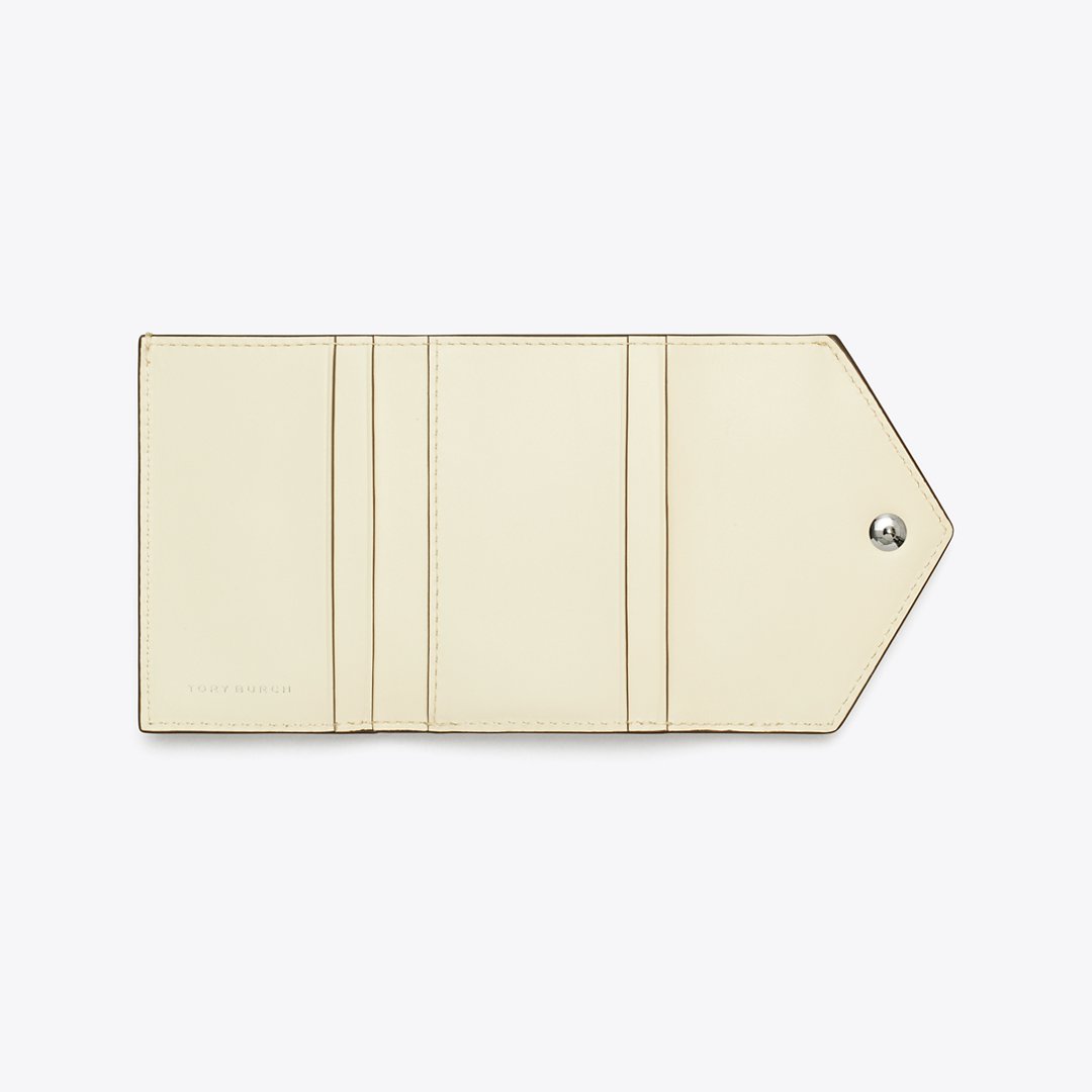 Tory Burch Small Leather Envelope Wallet Dark Carmine Multi