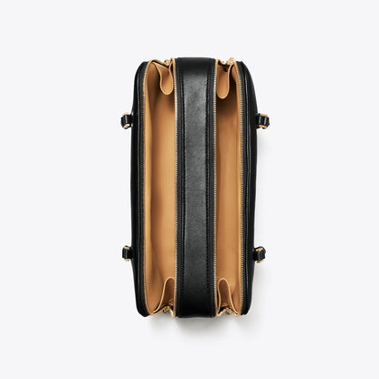 Tory Burch Small Marshmallow Satchel Black