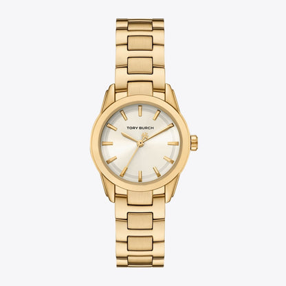 Tory Burch Small Miller Watch IVORY/PALE GOLD