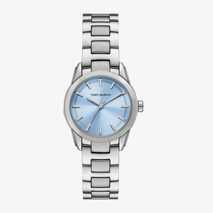 Tory Burch Small Miller Watch LIGHT BLUE/SILVER