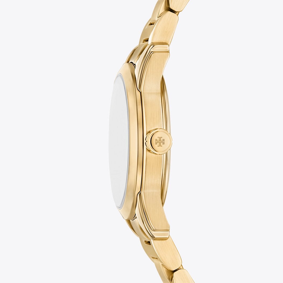 Tory Burch Small Miller Watch IVORY/PALE GOLD