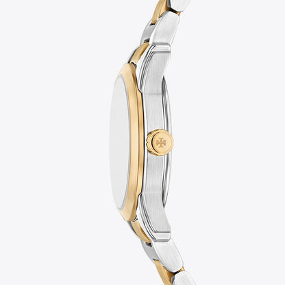 Tory Burch Small Miller Watch IVORY/TWO-TONE