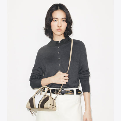 Tory Burch Small Moto Quilt Bowler Multi