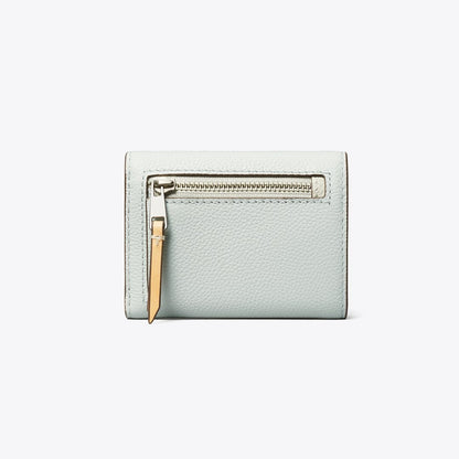 Tory Burch Small Pebble Envelope Wallet Light Titanium