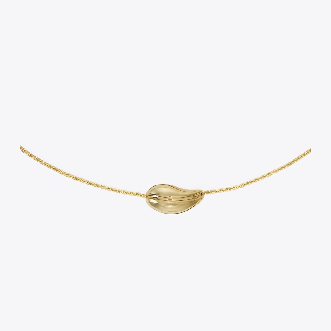 Tory Burch Small Pierced Pendant Light Brass