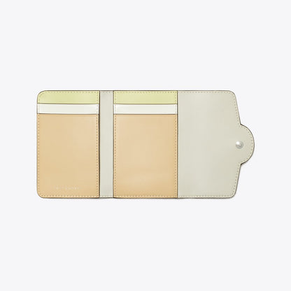 Tory Burch Small Robinson Pebbled Wallet Praline