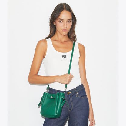 Tory Burch Small Romy Crossbody Dark Kale
