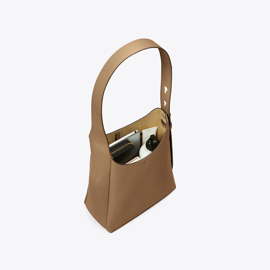 Tory Burch Small Romy Hobo Bag Wild Mushroom