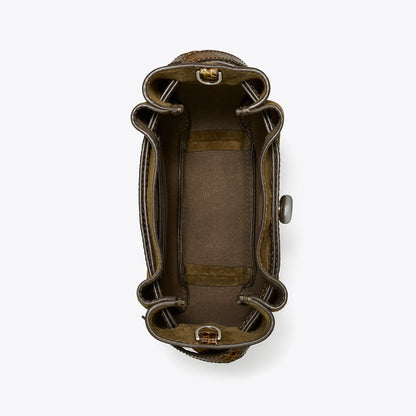 Tory Burch Small Romy Suede Crossbody Deep Olive