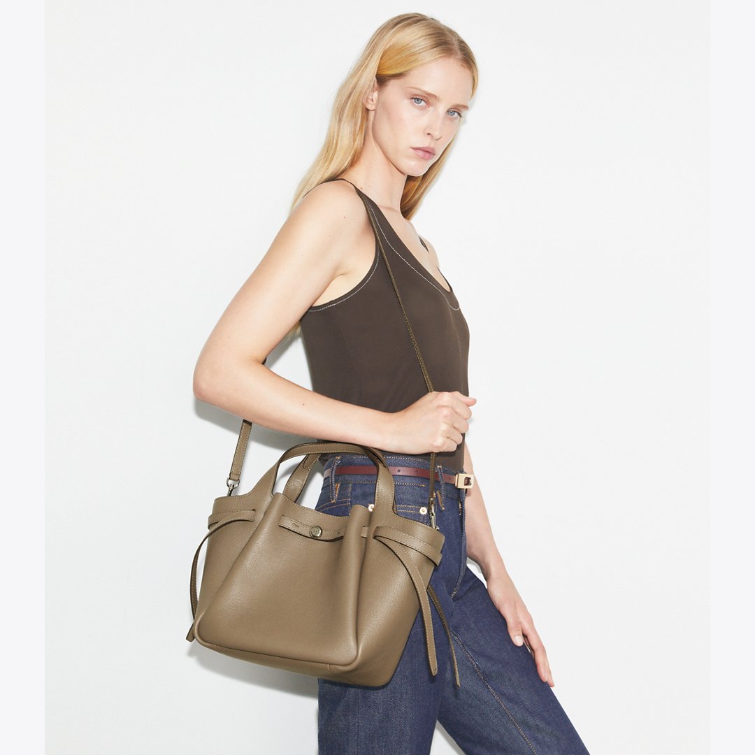 Tory Burch Small Romy Tote Wild Mushroom