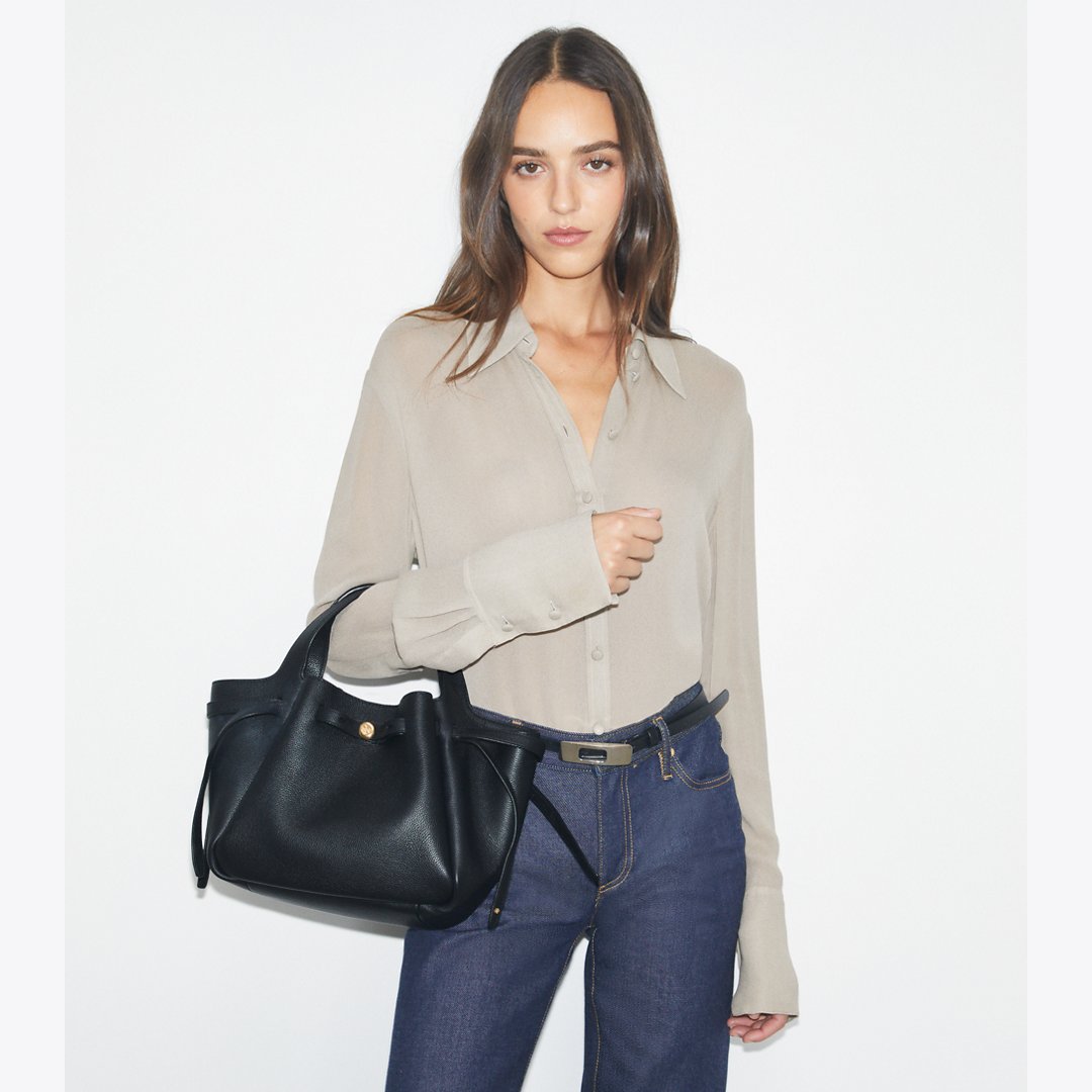 Tory Burch Small Romy Tote Black