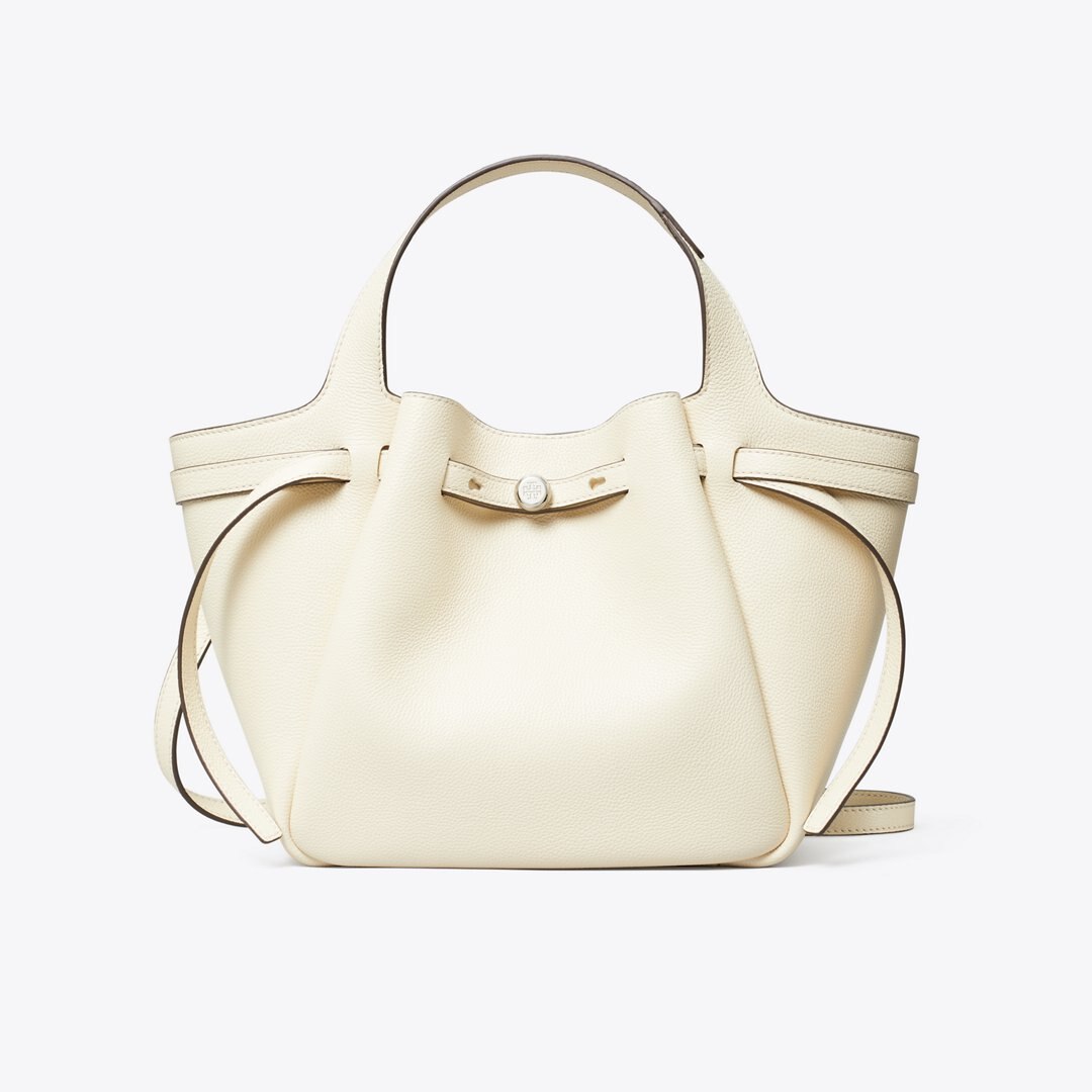 Tory Burch Small Romy Tote Light Cream