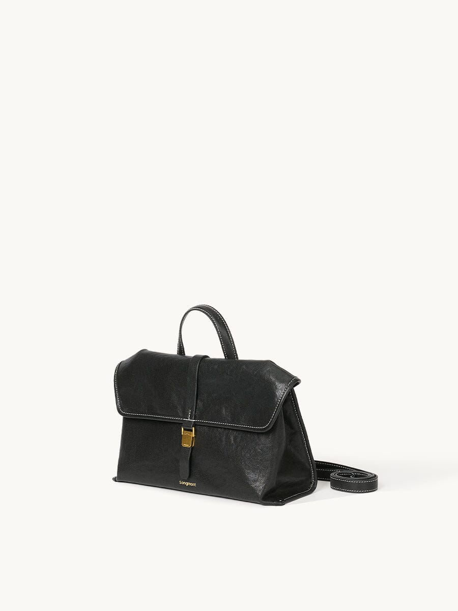 Songmont Small Shan Satchel Bag Onyx