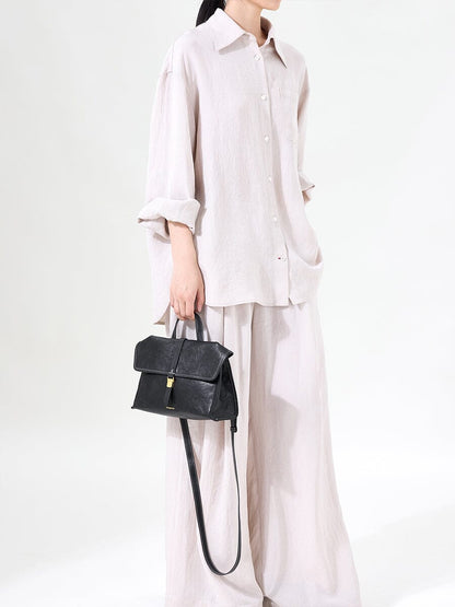 Songmont Small Shan Satchel Bag Onyx