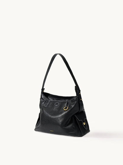 Songmont Small Yore Hobo Bag Onyx