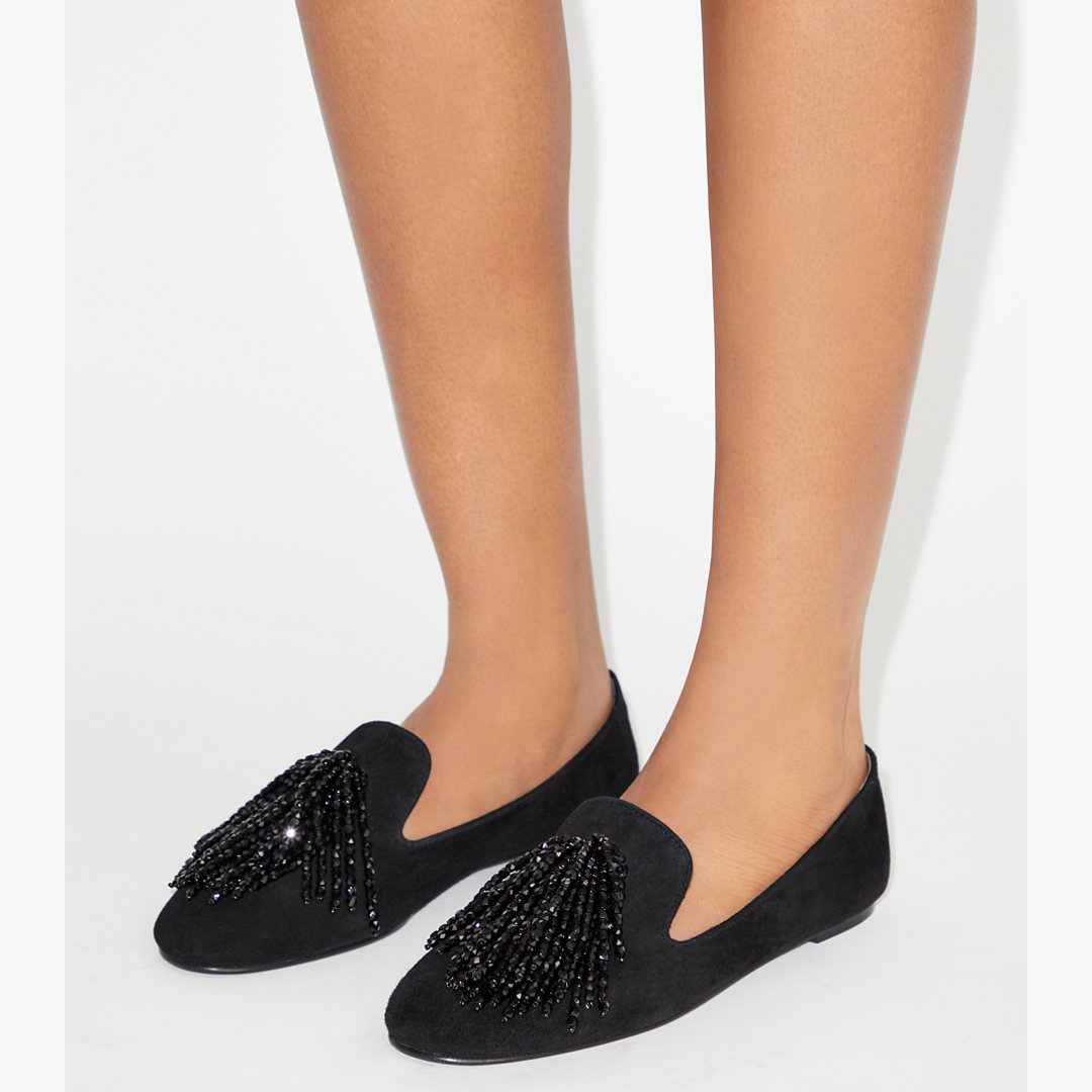 Tory Burch Smoking Slipper PERFECT BLACK