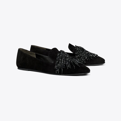 Tory Burch Smoking Slipper PERFECT BLACK