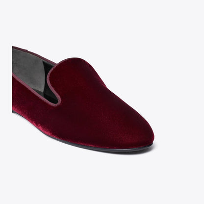 Tory Burch Smoking Slipper DARK CARMINE
