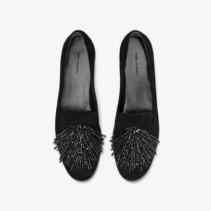 Tory Burch Smoking Slipper PERFECT BLACK