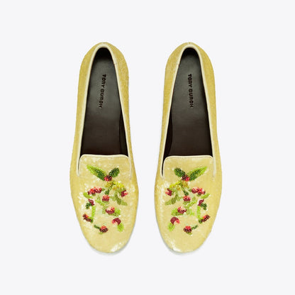 Tory Burch Smoking Slipper BEIGE