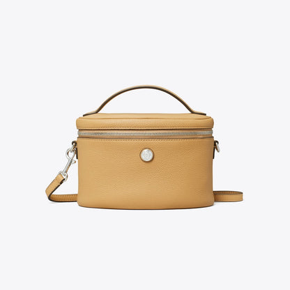 Tory Burch Soft Pebbled Vanity Case Biscotti