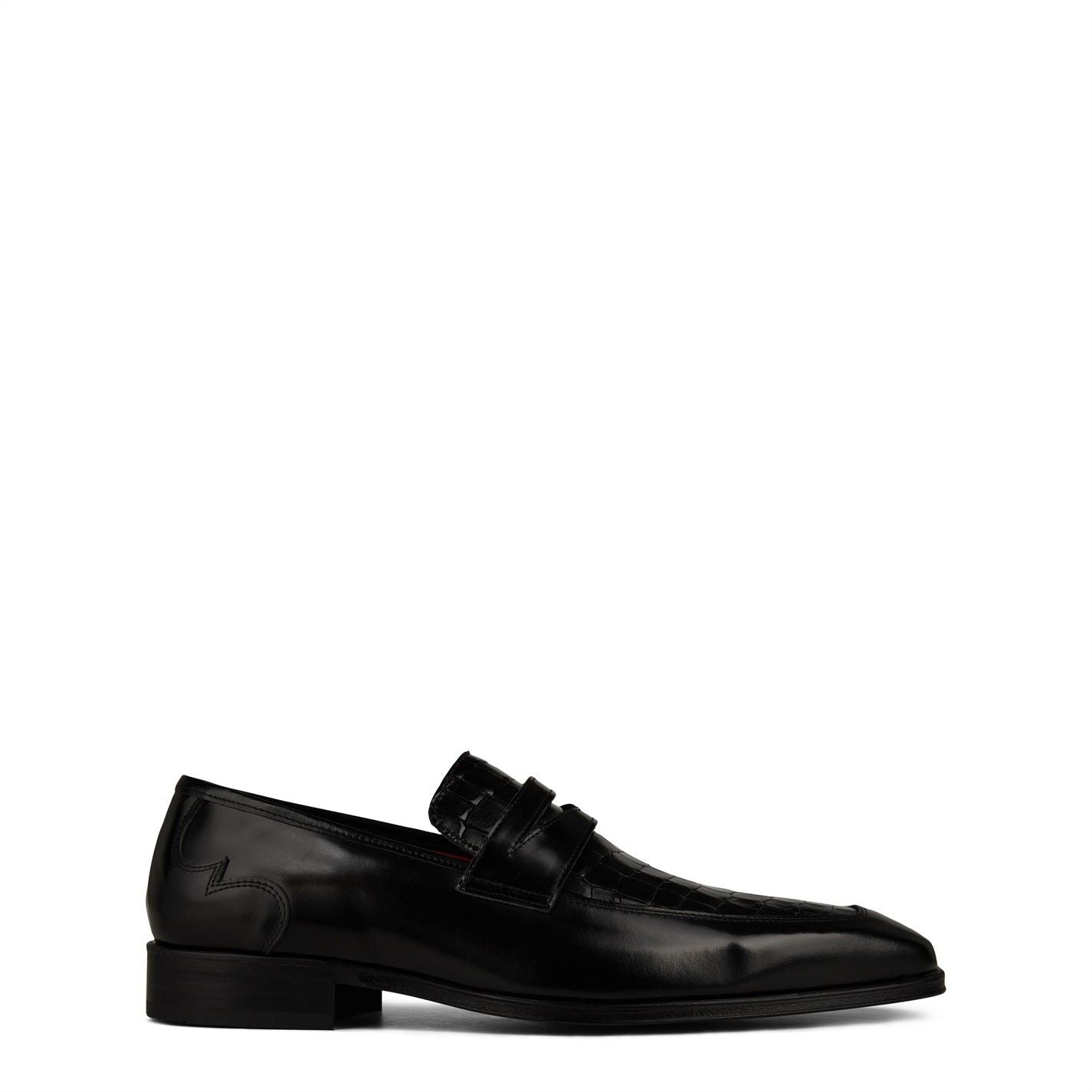  Soprano Loafers Black Croc