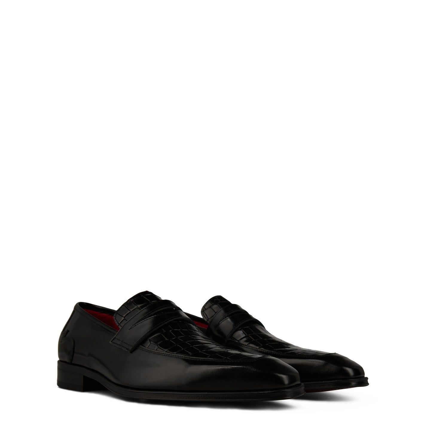  Soprano Loafers Black Croc