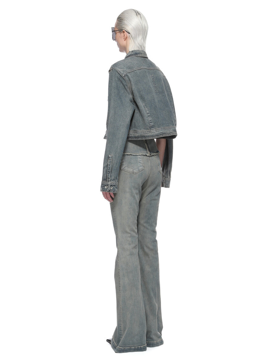 Rick Owens Cape Sleeve Cropped Outershirt