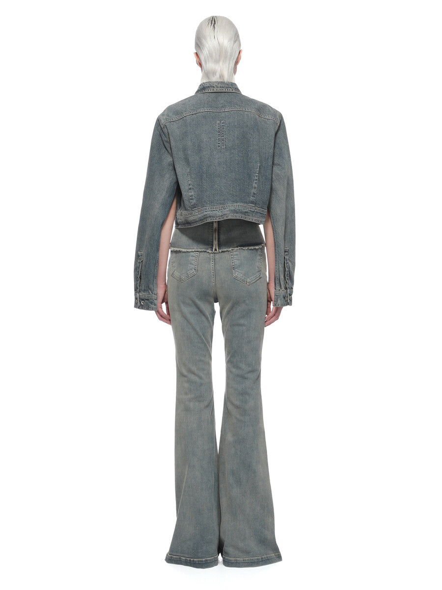 Rick Owens Cape Sleeve Cropped Outershirt