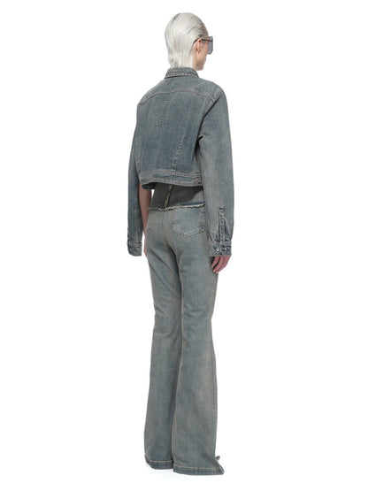 Rick Owens Cape Sleeve Cropped Outershirt