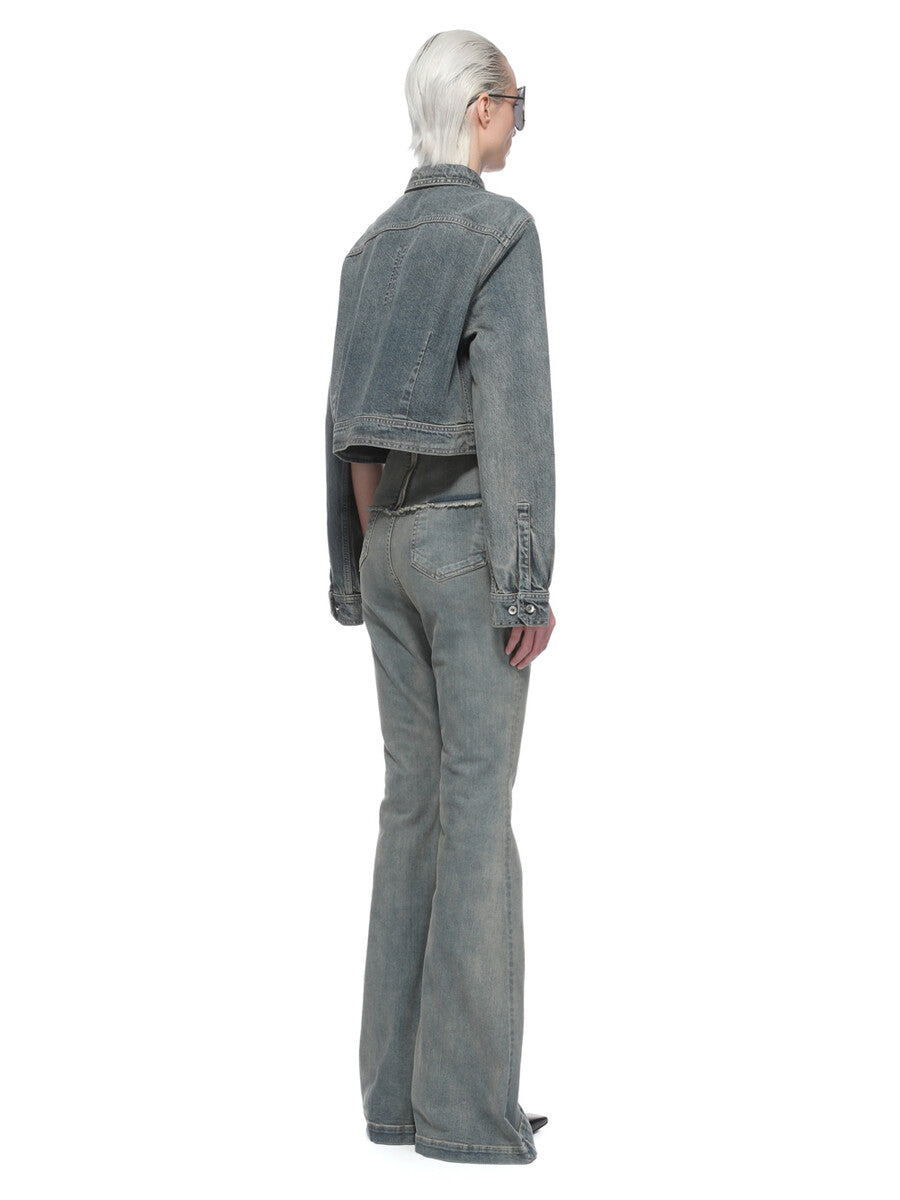 Rick Owens Cape Sleeve Cropped Outershirt