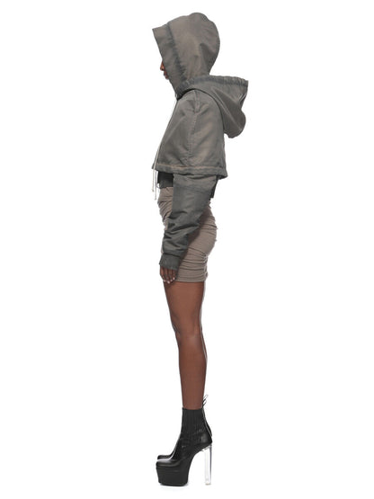 Rick Owens Hooded Cropped Flight
