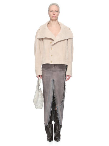 Rick Owens Denim Sliced Skirt