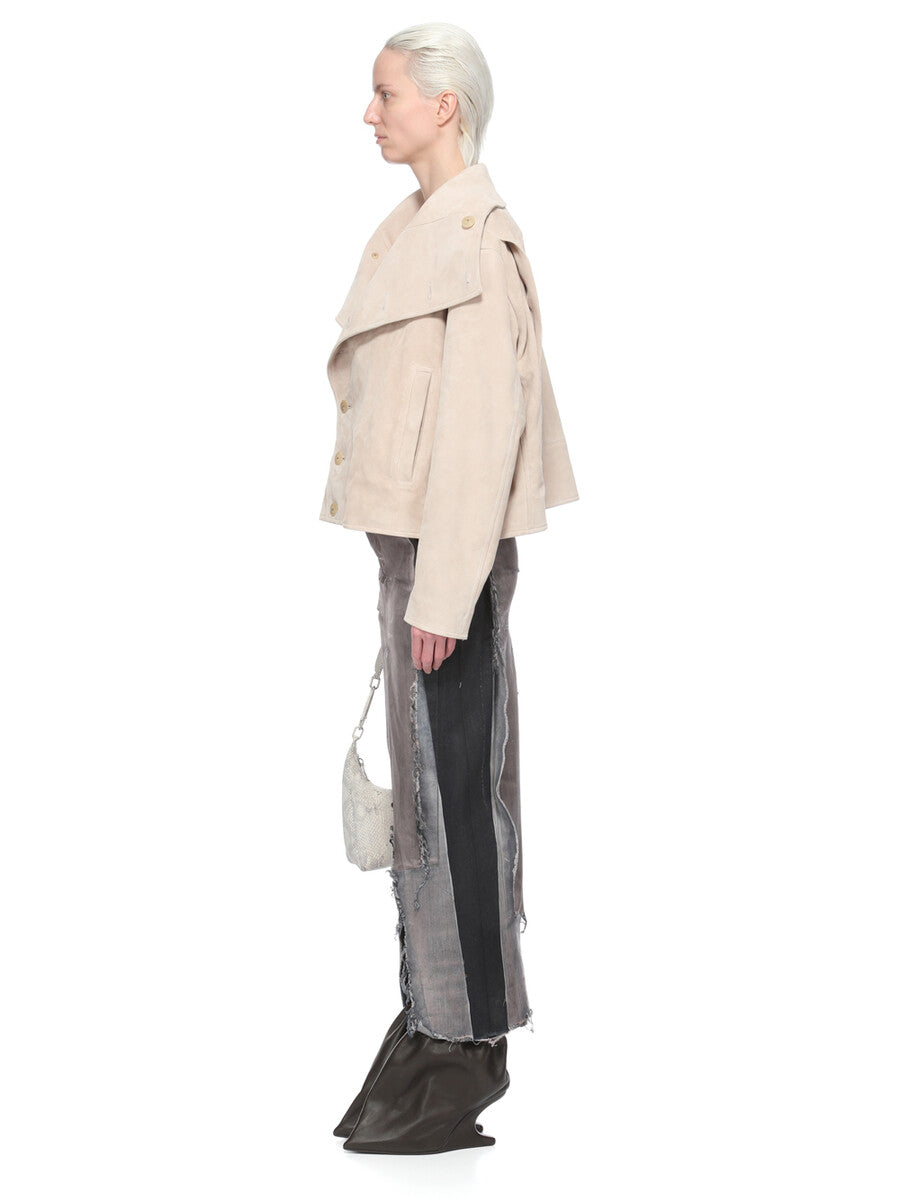 Rick Owens Denim Sliced Skirt