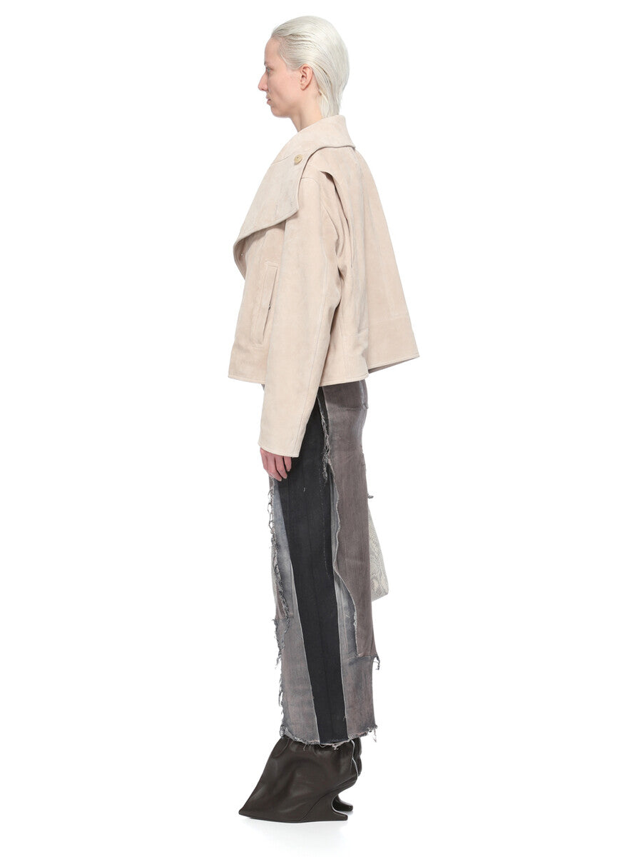 Rick Owens Denim Sliced Skirt