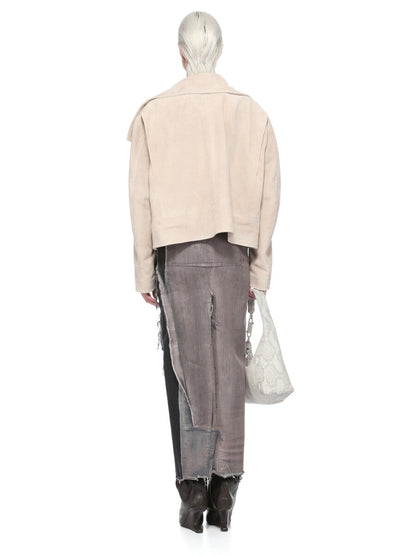 Rick Owens Denim Sliced Skirt