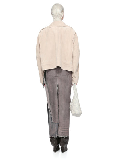 Rick Owens Denim Sliced Skirt