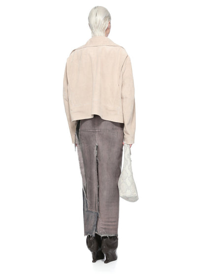 Rick Owens Denim Sliced Skirt