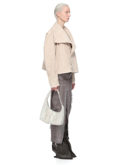 Rick Owens Denim Sliced Skirt