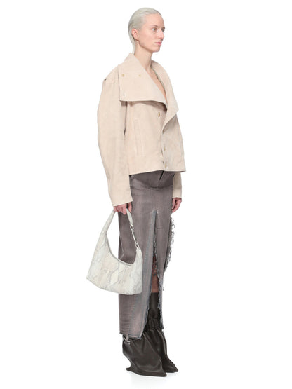 Rick Owens Denim Sliced Skirt