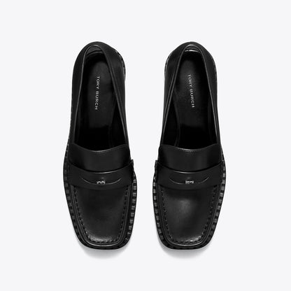Tory Burch Square-Toe Loafer PERFECT BLACK